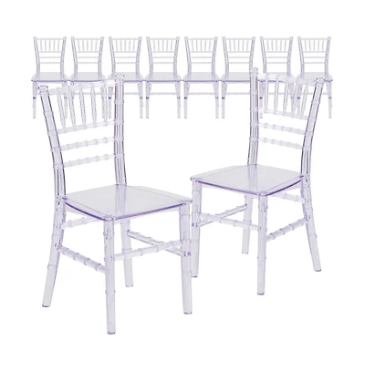 10 Pack Child S All Occasion Resin Chiavari Chair For Home Or Based Rental Business