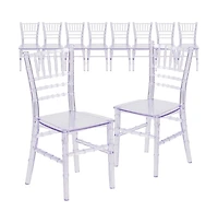 10 Pack Child S All Occasion Resin Chiavari Chair For Home Or Based Rental Business