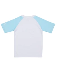 Lt Blue Sleeve Sustainable Ss Rash Guard Top