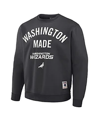 Men's Nba x Staple Anthracite Washington Wizards Plush Pullover Sweatshirt