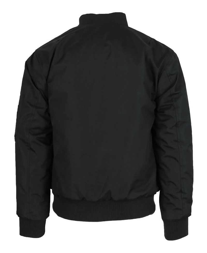 Spire By Galaxy Men's Oversized Heavyweight Ma-1 Bomber Flight Jacket