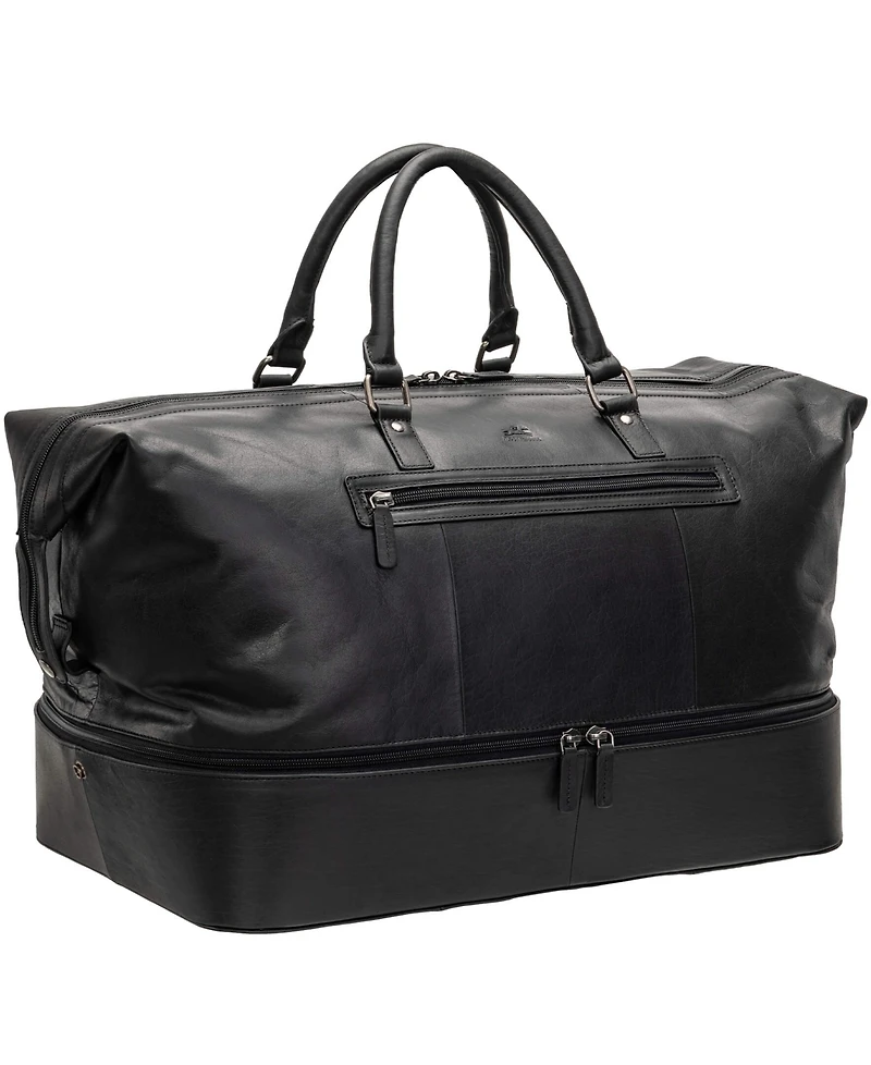 Mancini Men's Buffalo Double Compartment Duffle Bag