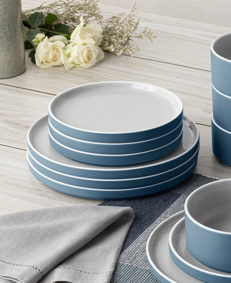 Noritake ColorTrio Stax 16 Piece Dinnerware Set, Service for 4