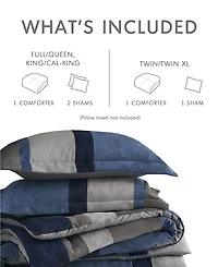 510 Design Boulder Stripe Micro Suede 2-Pc. Comforter Set, Twin/Twin Xl