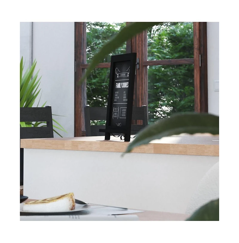 Magda Set Of 10 Wall Mount Or Tabletop Magnetic Chalkboards With Folding Metal Legs