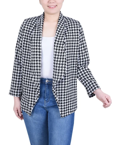 Ny Collection Petite Long Sleeve Ponte Jacket