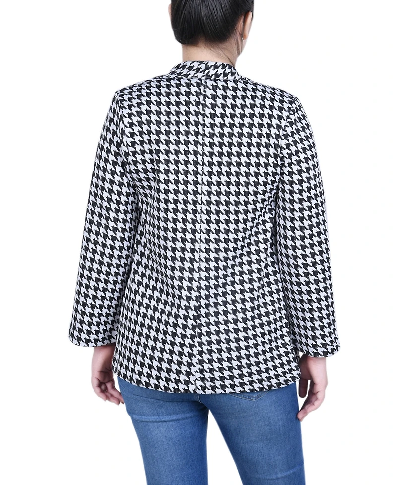Ny Collection Petite Long Sleeve Ponte Jacket