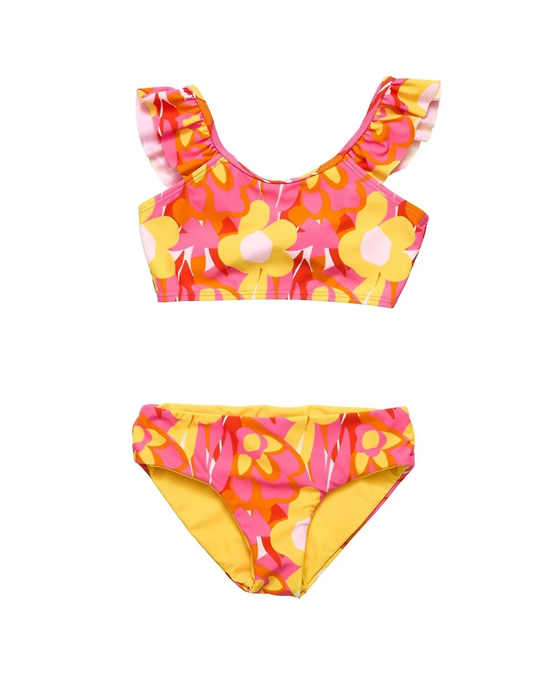 Toddler, Child Girls Pop of Sunshine Frill Crop Bikini