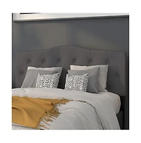 Arched Full Button Tufted Upholstered Headboard