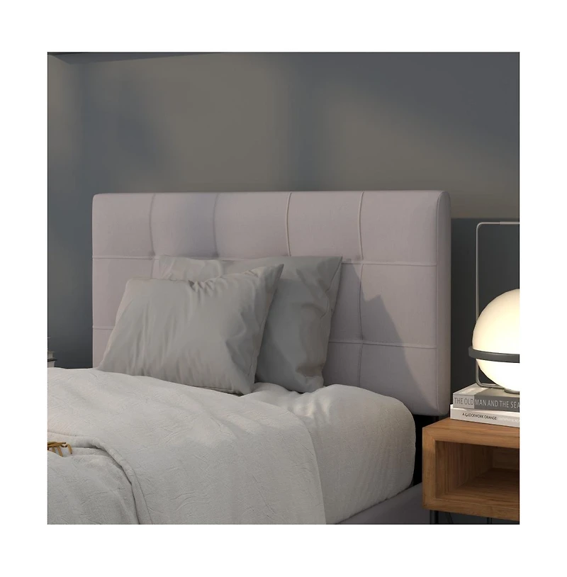 Quilted Tufted Twin Upholstered Headboard