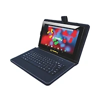 Linsay New 10.1" Tablet Octa Core 128GB Bundle with Black Keyboard Case and Newest Android 14