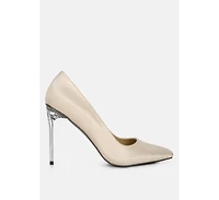 Stakes Womens Clear Heel Classic Pumps