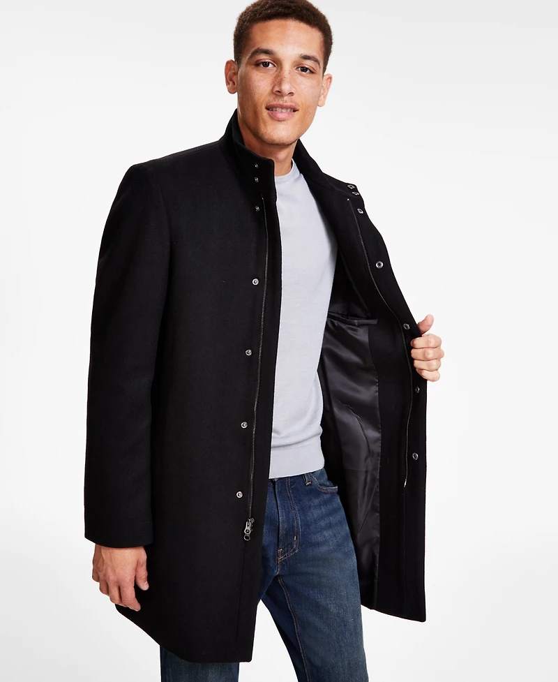Calvin Klein Men's Mayden Slim-Fit Wool Blend Overcoat