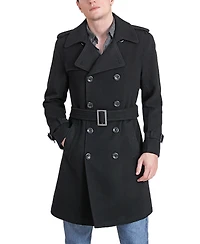 Landing Leathers Men Jake Wool Blend Trench Coat
