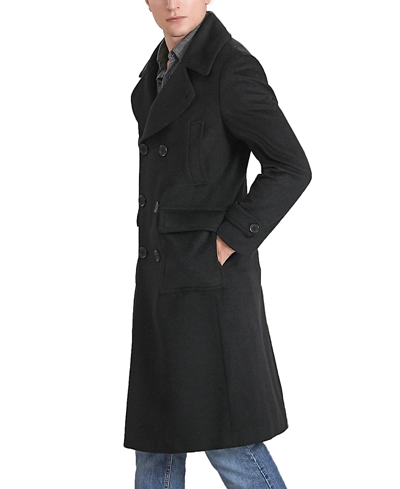 Landing Leathers Men Peter Wool Blend Long Walker Coat