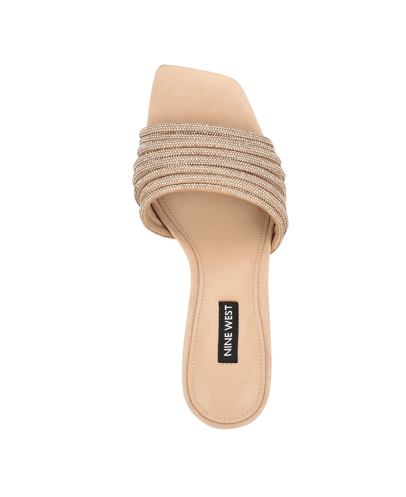 Nine West Women's Harbor Embellished Slip-On Dress Sandals