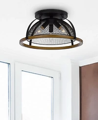 Longmont 7.25" Height Metal Semi Flush Mount