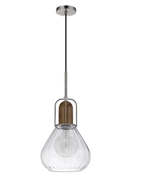 Rochelle 22" Height Metal and Wood Pendant
