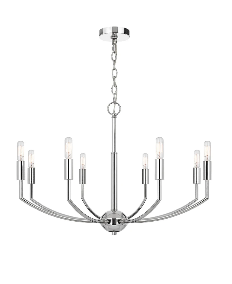 Maxton 8 Light 19" Height Metal Chandelier
