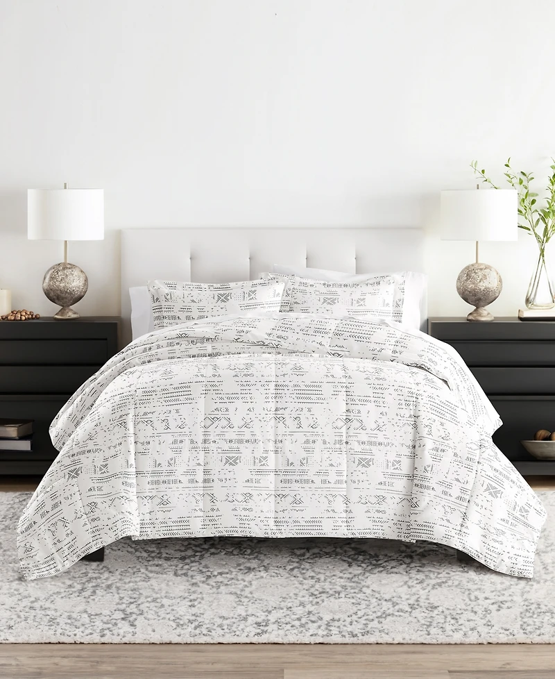 ienjoy Home Ultra Soft Distressed Field 3-Pc. Comforter Set, King