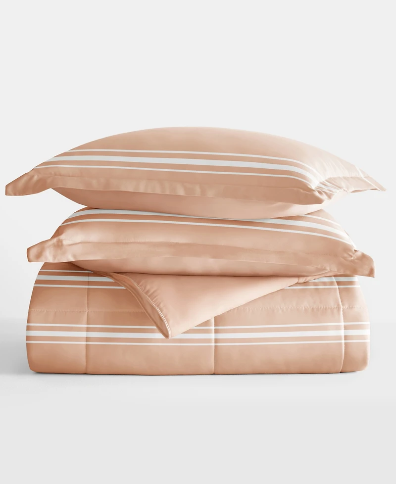 ienjoy Home Ultra Soft Stripe Reversible - Pc. Comforter Set