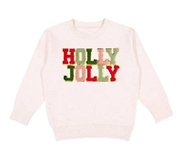 Sweet Wink Little and Big Girls Holly Jolly Patch Christmas Sweatshirt
