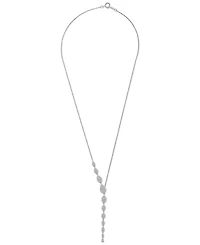 Wrapped Love Diamond Asymmetric Lariat Necklace (1 ct. t.w.) 14k Gold or White Gold, 15" + 2" extender, Created for Macy's