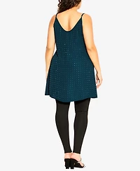 Plus Shine Hi Lo Cami Top