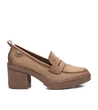Women's Heeled Suede Moccasins By Xti