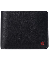 Alpine Swiss Mens Genuine Leather Passcase Bifold Wallet Rfid Safe 2 Id Windows