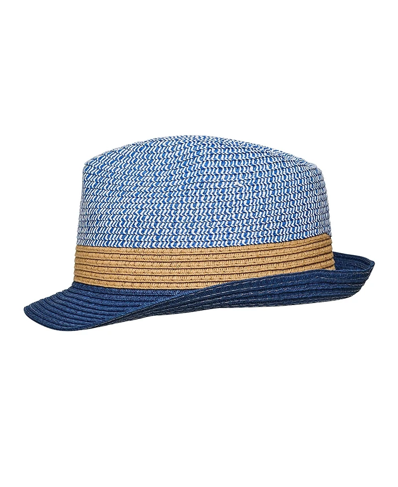 Toddler, Child Boys Shades of Blue Fedora Hat