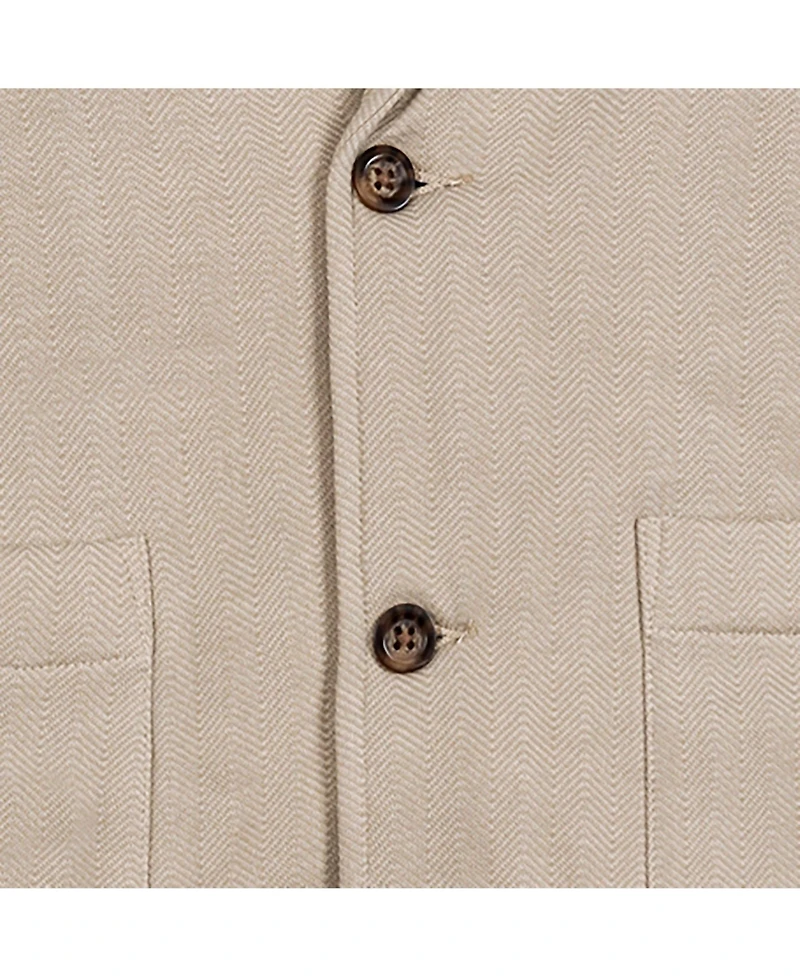 Hope & Henry Men's Fleece Blazer with Elbow Patches