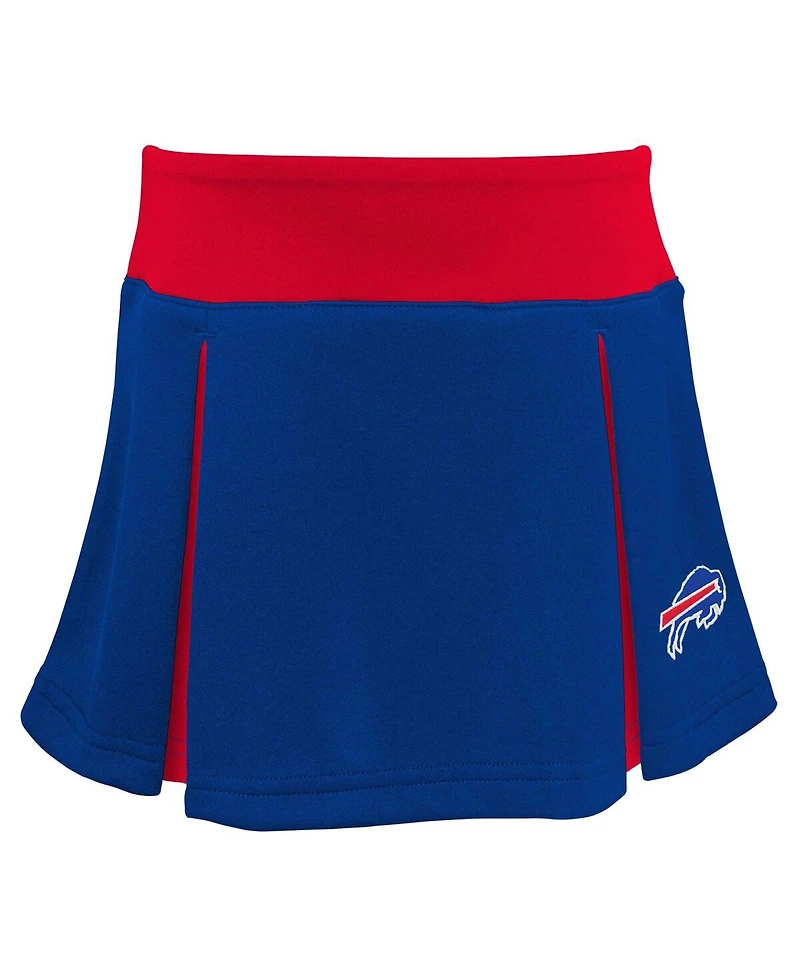 Big Girls Royal Buffalo Bills Spirit Two-Piece Cheerleader Set