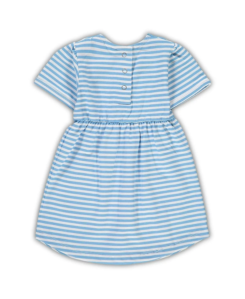 Toddler Girls Carolina Blue North Tar Heels Striped Dress with Pockets