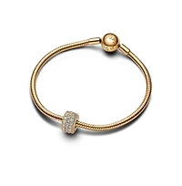 Pandora Cubic Zirconia Pave Triple-Row Charm