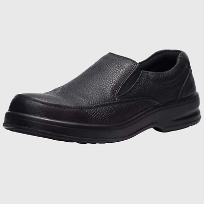 Alpine Swiss Men's Arbete Work Shoes Slip Resistant Real Leather Slip-On Loafers