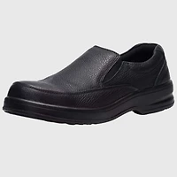 Alpine Swiss Men's Arbete Work Shoes Slip Resistant Real Leather Slip-On Loafers