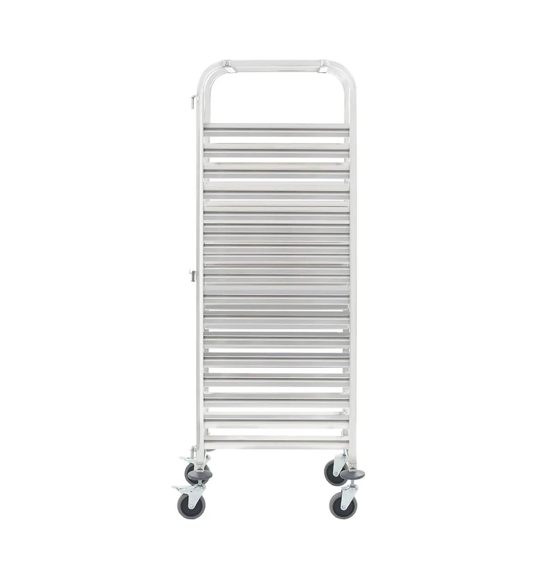 Kitchen Trolley for 16 Trays 15"x21.7"x64.2" Stainless Steel