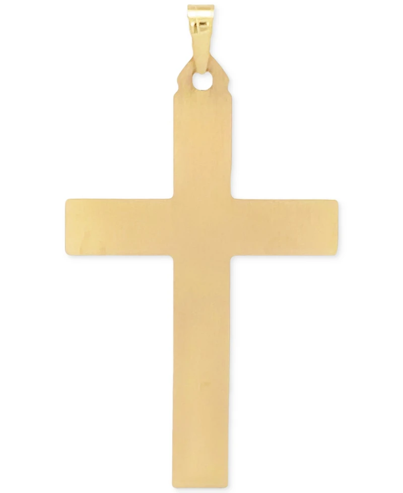 14k Gold Two-Tone Large Crucifix Pendant
