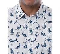 Guy Harvey Men's Short Sleeve Retro Billfish Fishing Shirt