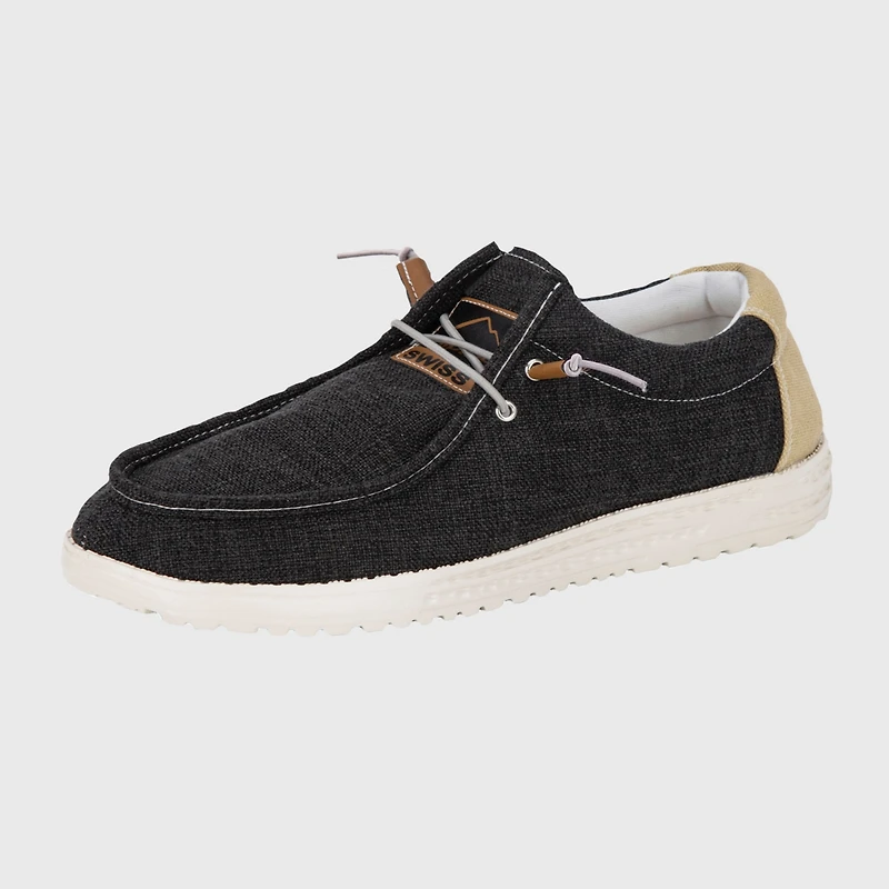 Alpine Swiss Men's Flynn Boat Shoes Lightweight Slip-On Loafers Moc Toe Sailing Deck Breathable Summer Travel Light Enough to Float