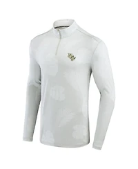Tommy Bahama Men's Gray Illinois Fighting Illini Delray Frond IslandZone Half-Zip Jacket