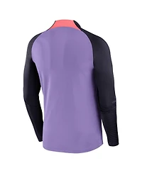 Men's Nike Purple Liverpool Strike Drill 2023/24 Performance Quarter-Zip Long Sleeve Top