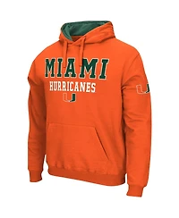 Men's Colosseum Orange Miami Hurricanes Sunrise Pullover Hoodie