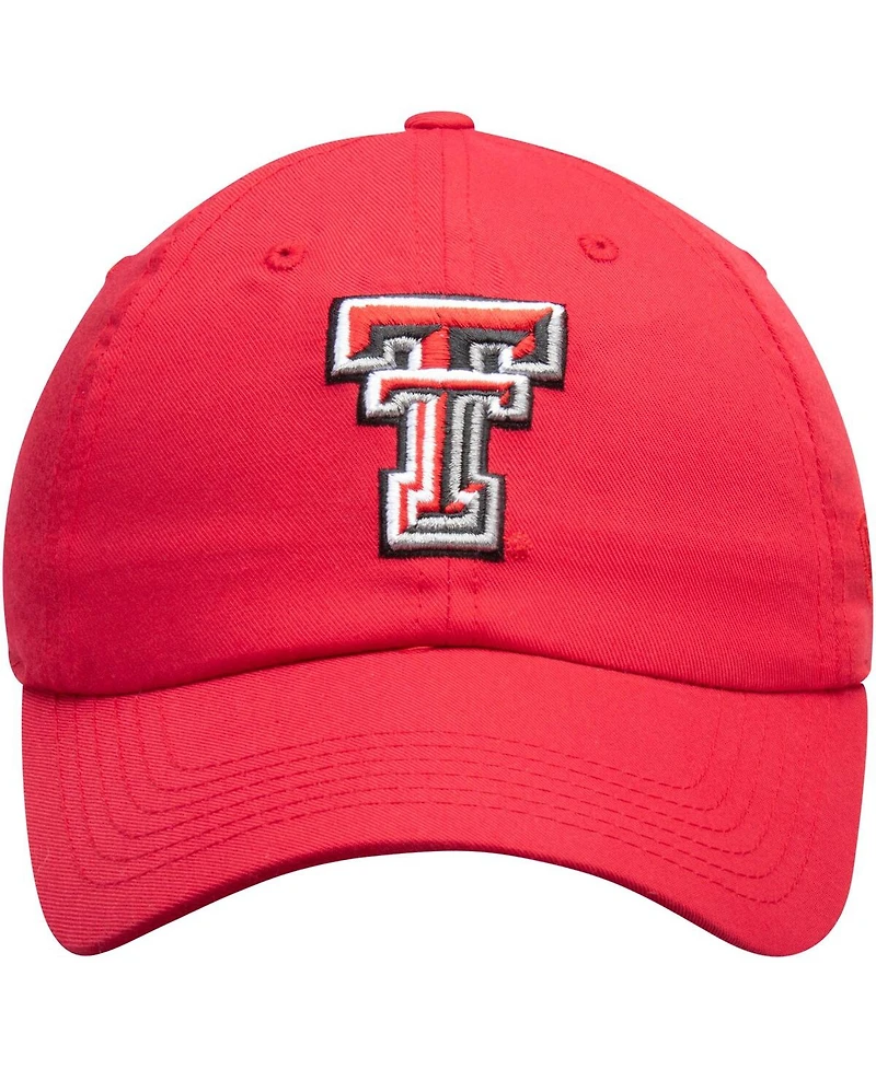 Men's Top of the World Red Texas Tech Red Raiders Primary Logo Staple Adjustable Hat