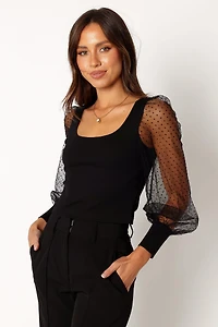 Petal and Pup Wesson Sheer Sleeve Top