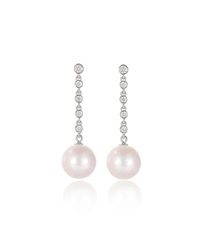 Electra Riviere Freshwater Pearl Drop Earrings
