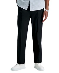 Haggar Men's Big & Tall Premium Comfort Stretch Classic-Fit Solid Flat Front Dress Pants
