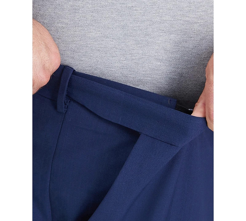 Haggar Men's Big & Tall Premium Comfort Stretch Classic-Fit Solid Flat Front Dress Pants