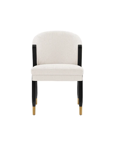 Manhattan Comfort Ola 21.46" Wide Chenille Upholstered Dining Chair